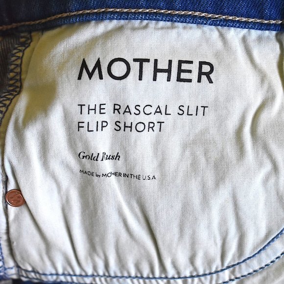 MOTHER | The Rascal Slit Flip Short (Gold Rush) - Picture 5 of 8
